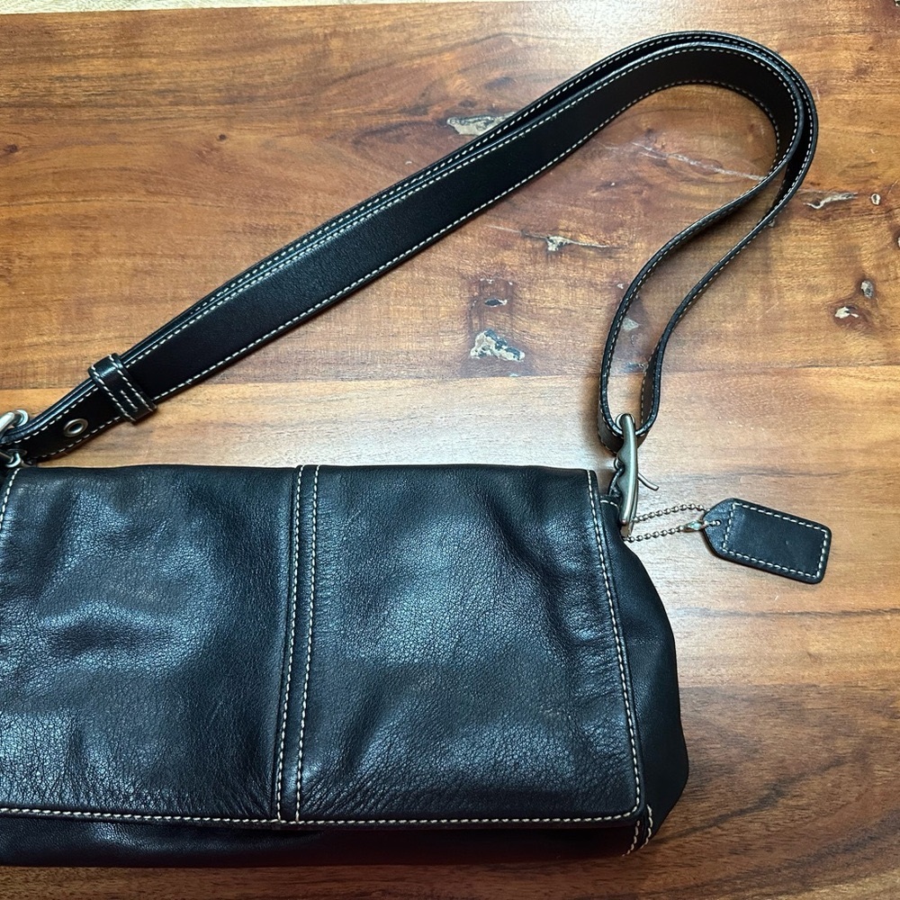Coach Black Leather Handbag